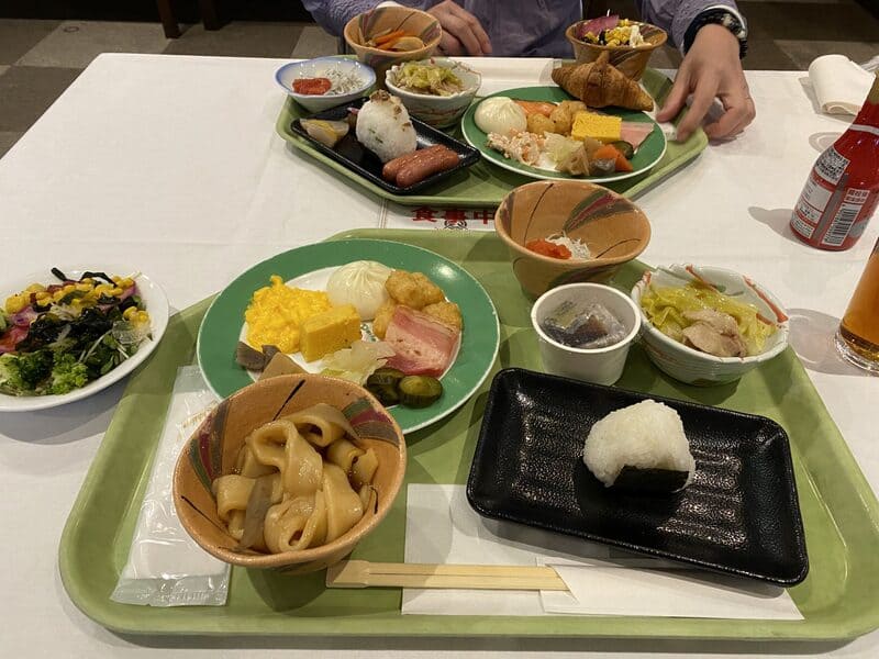 大東館の朝食ビュッフェ