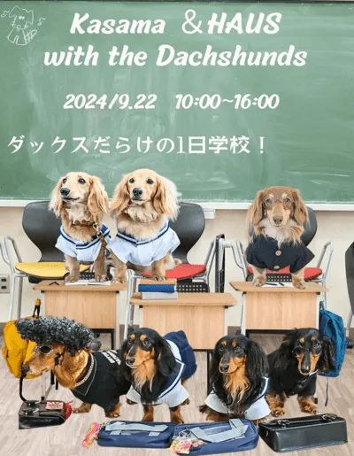 Kasama＆HAUS with the Dachshund！