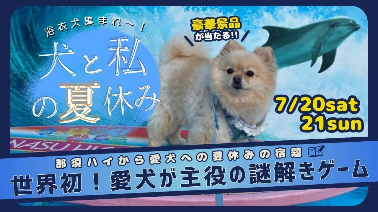 愛犬と参加できる謎解きゲーム「犬と私の夏休み」