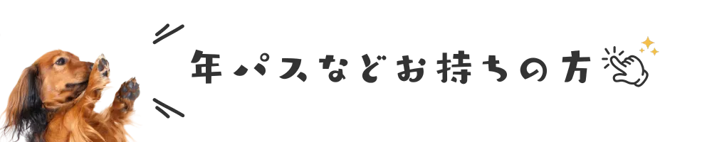 年パスなどお持ちの方